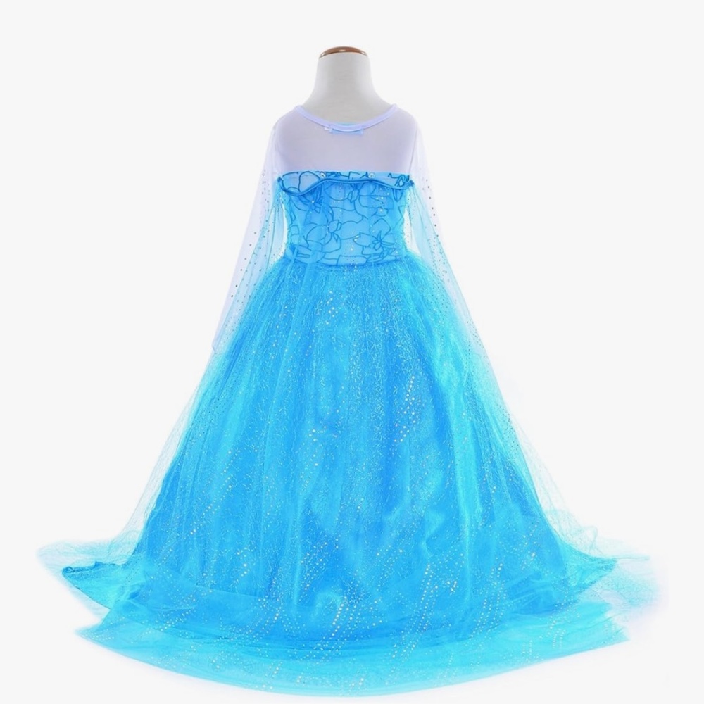 Frozen Halloween Costumes for Girls Dresses with accessories Size 130 (6-7) - Picture 2 of 16